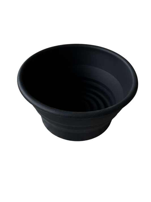 Yaqi Reise-Rasierschale – Silikon, faltbar Schwarz