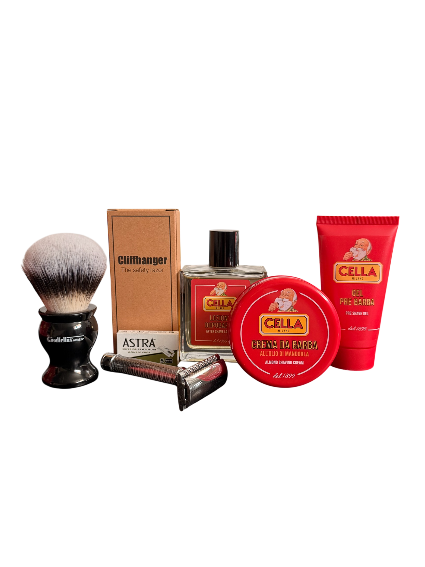 The Goodfellas' Smile & Cella Milano Klassisches Nassrasur Premium Set