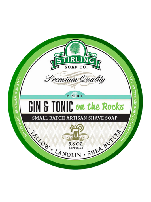 Stirling Soap Company – „Gin & Tonic“ Rasiercreme 170ml