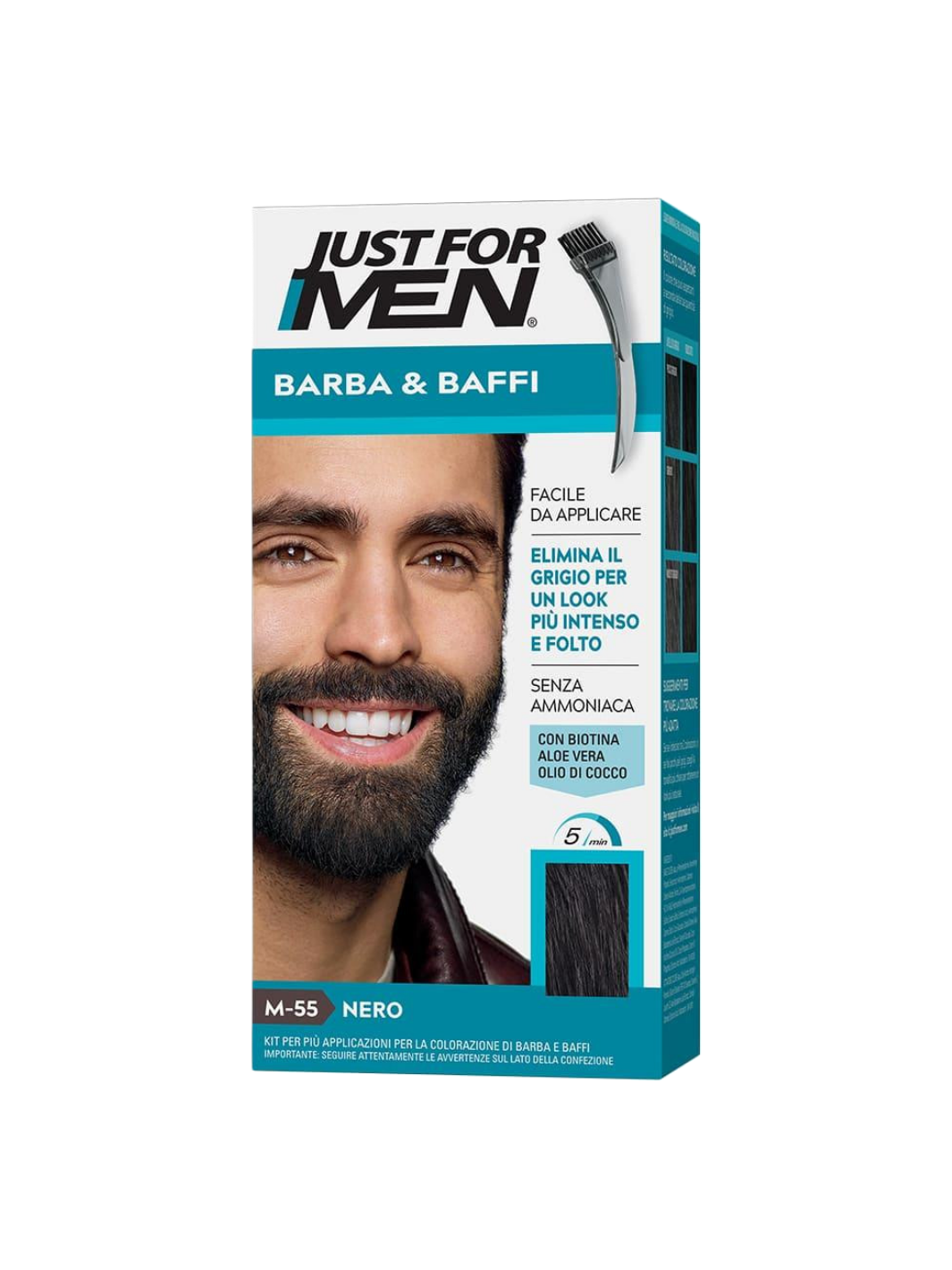 Just for Men Bart- & Schnurrbartfarbe – Schwarz (M55)
