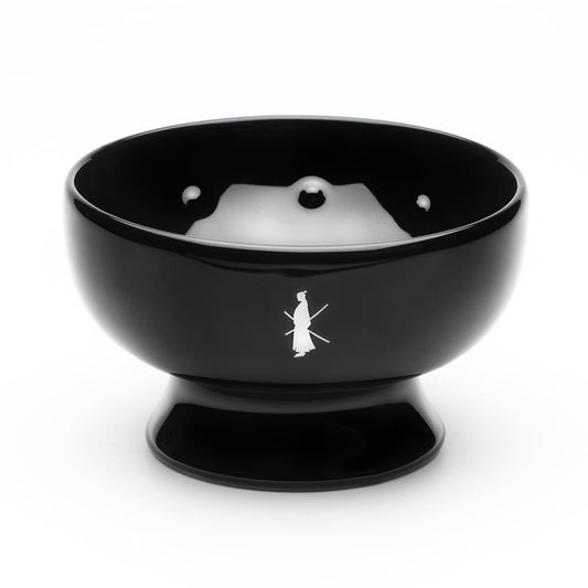 Tatara Rasierschale aus schwarzem Porzellan