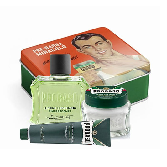 Proraso Geschenkset Gino in Metallbox Vintage Box Auswahl