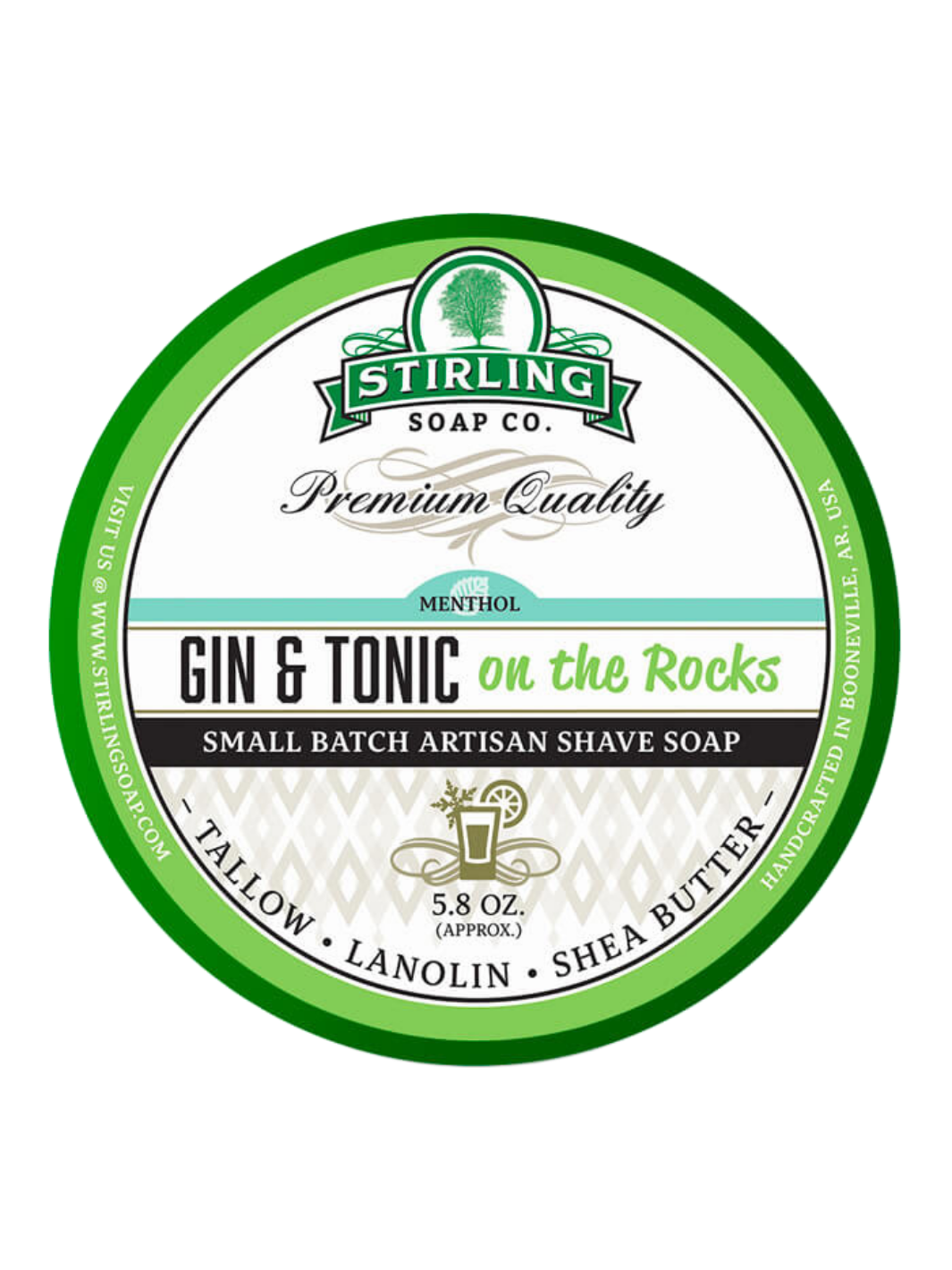 Stirling Soap Company – „Gin & Tonic“ Rasiercreme 170ml