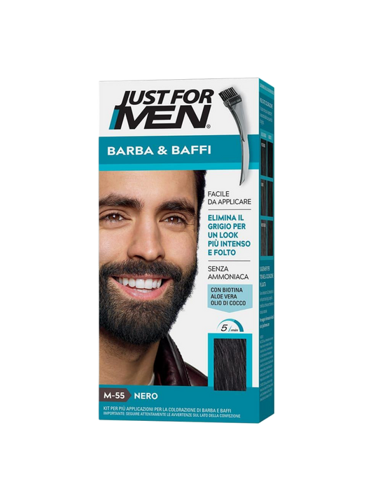 Just for Men Bart- & Schnurrbartfarbe – Schwarz (M55)