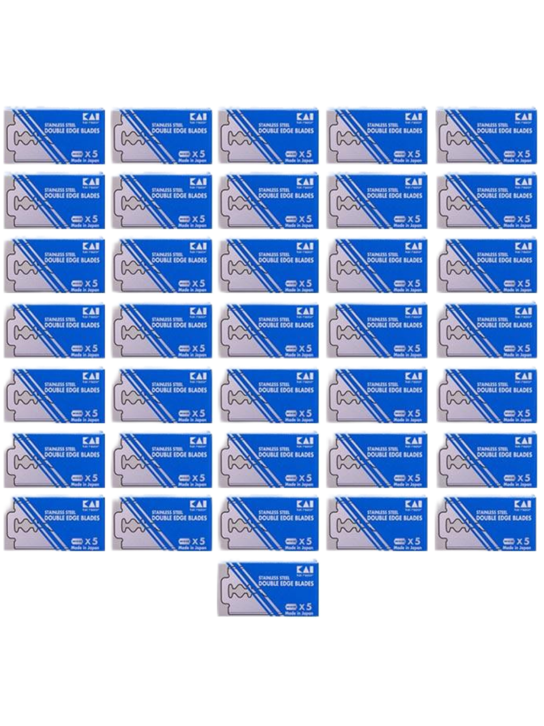 Kai Edelstahl-Rasierklingen – 180er Pack