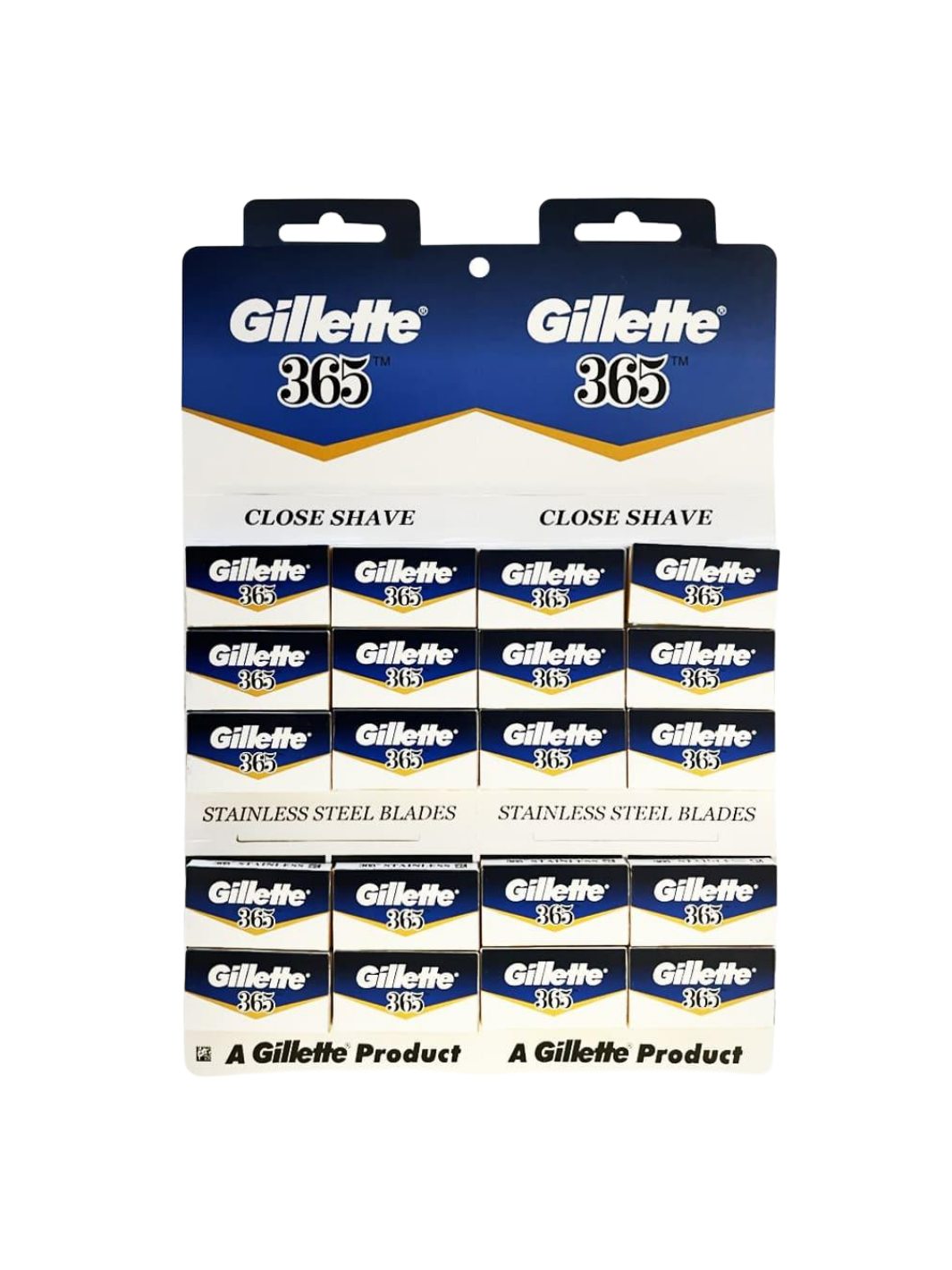 Gillette 365 Edelstahl-Rasierklingen – 100er Pack