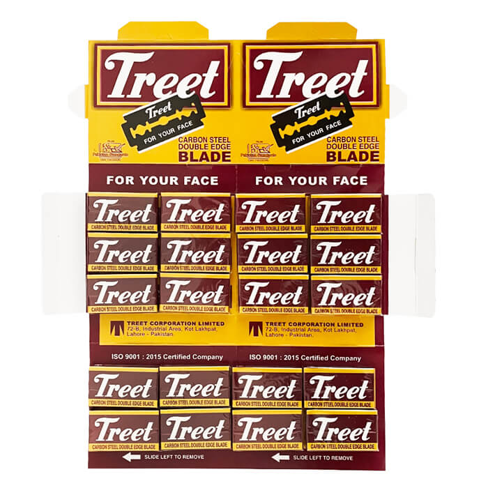 Rasierklingen Treet Kohlenstoffstahl 200er Pack